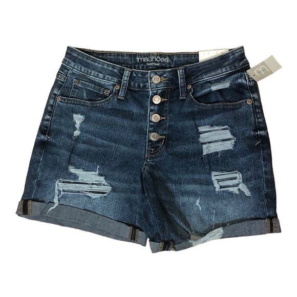 Maurice’s Mid-Rise Shorts Sz 2 - Picture 2 of 7